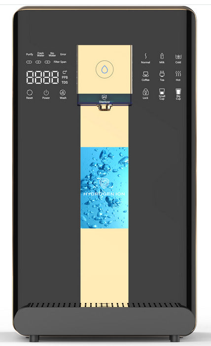 Auftisch Umkehrosmoseanlage mit Wasserstoff-Ionisator und Heißwasserfunktion